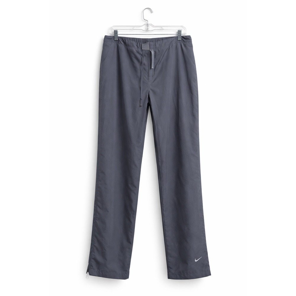 Vintage Nike Track Pant Women's XL Gray Lined Wide Leg